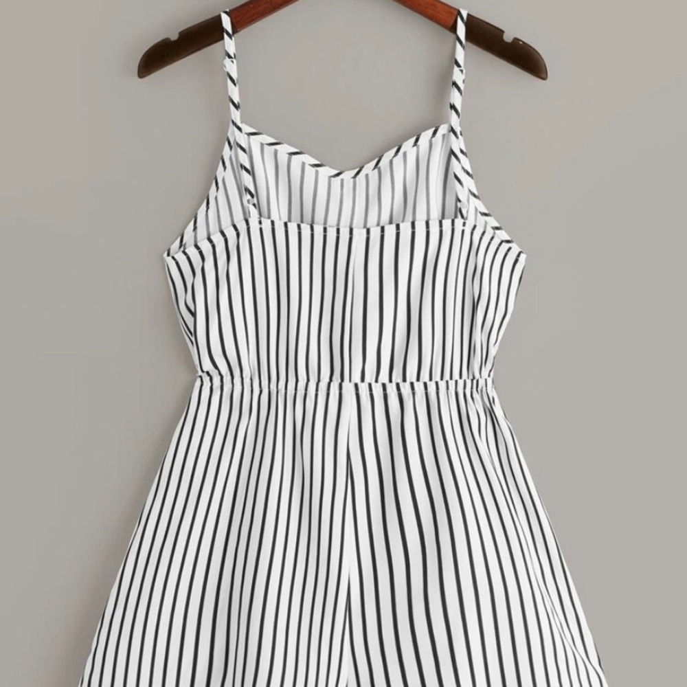 Drawstring Cami Romper - Picture 2 of 2